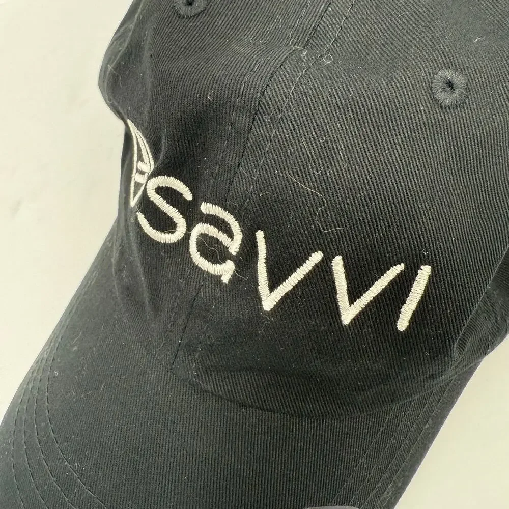 Savvi Hat NEW Black Cotton Adjustable NWOT The Classics Slideback Activewear